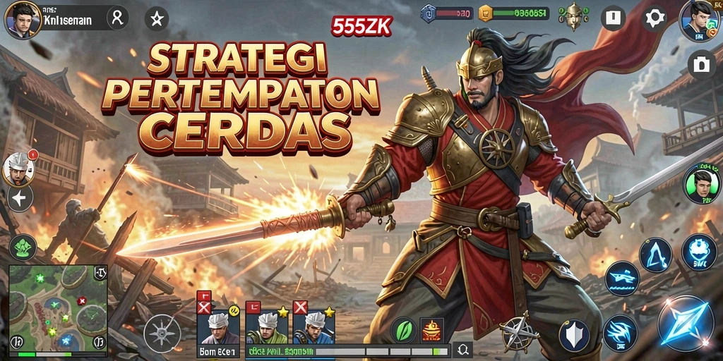 Tampilan gameplay <strong>555ZK</strong> yang menegangkan dan strategis.