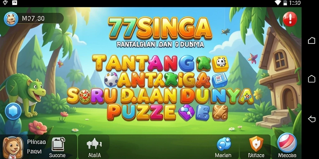 Screenshot dari gameplay seru di 77SINGA, menunjukkan tantangan Puzzle.