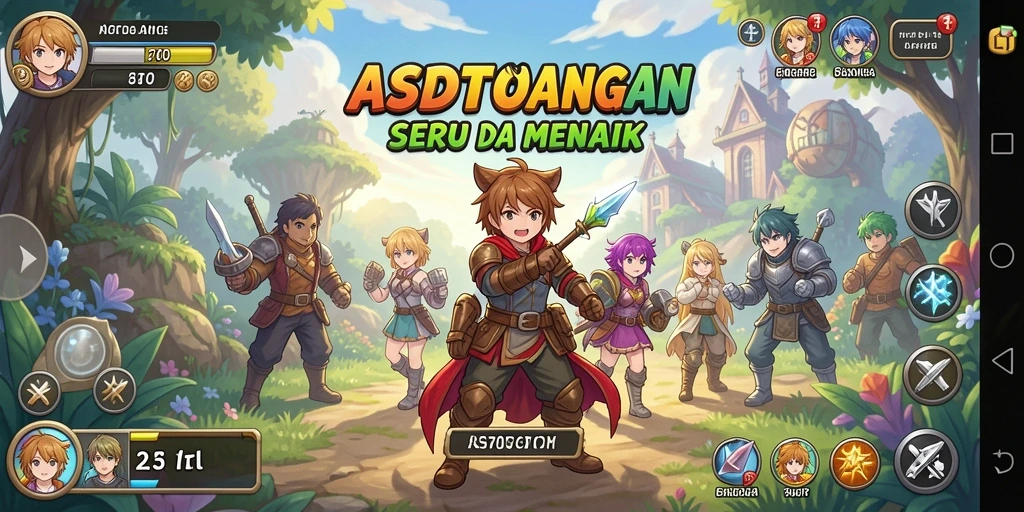 Tampilan gameplay menarik dan karakter Anime yang hidup di ASDTOTO.