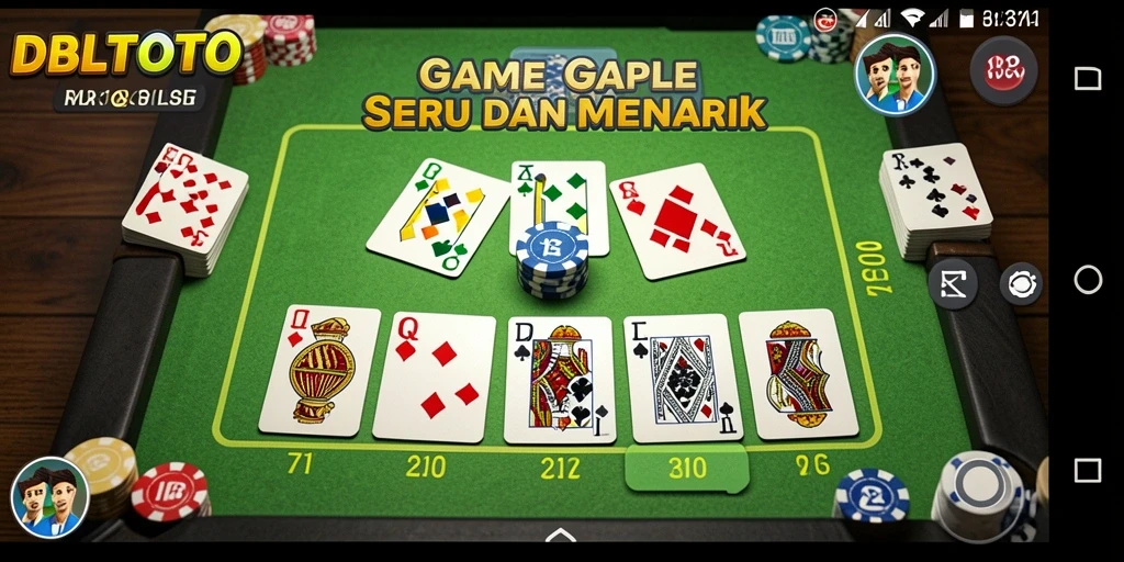 Tampilan gameplay Gaple yang seru di DBLTOTO.