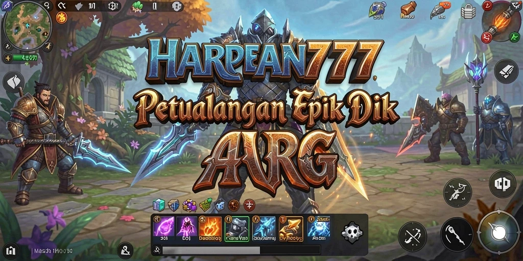 Screenshot gameplay HARAPAN777 menampilkan pertarungan epik dalam dunia ARPG yang memukau.