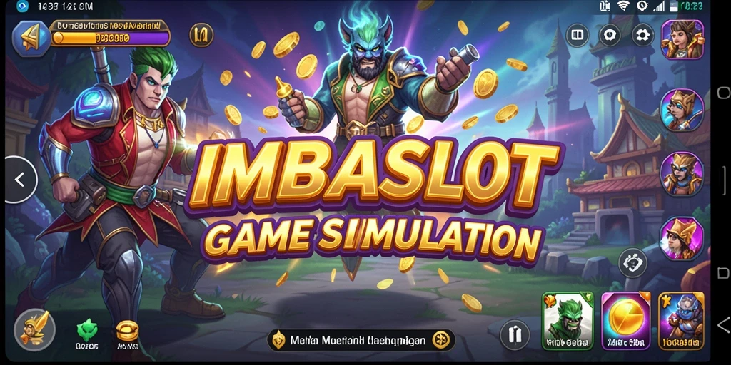 Tampilan menarik dari gameplay IMBASLOT yang mendebarkan.