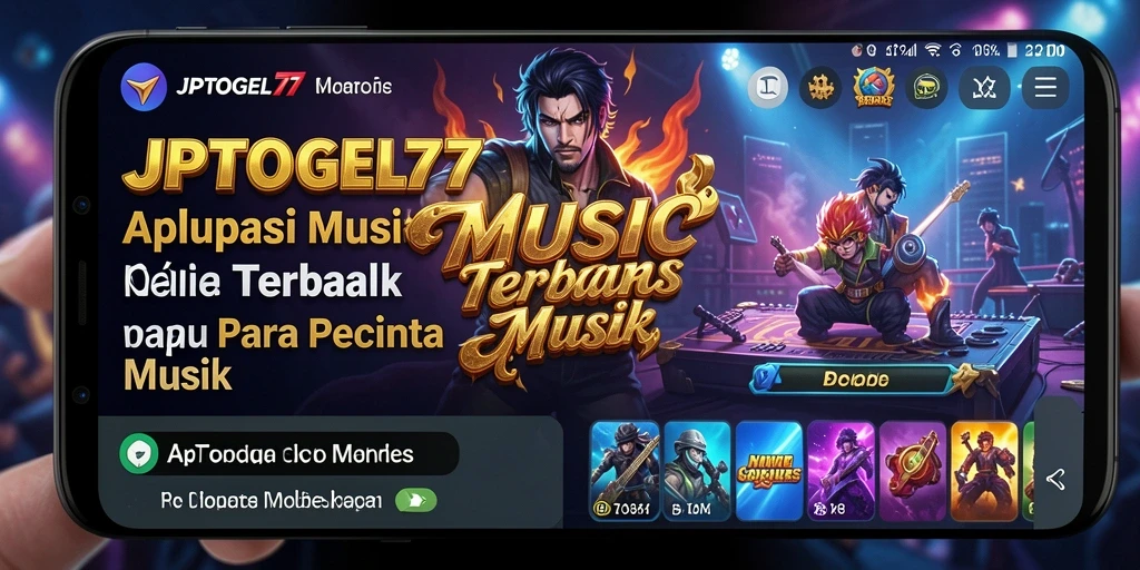 Tangkapan layar gameplay JPTOGEL77 yang menunjukkan antarmuka aplikasi musik.