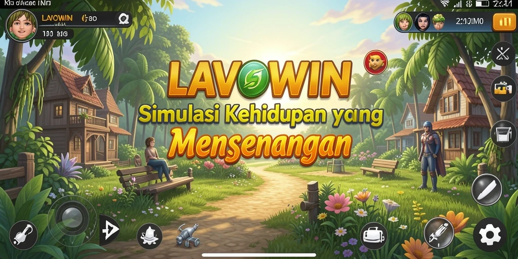 Tampilan gameplay menarik dari LAVOWIN dengan pengalaman simulasi yang mendalam.
