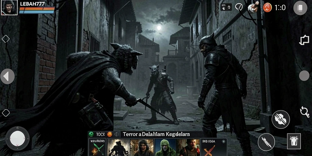Tampilan gameplay menegangkan saat menjelajahi tempat angker.