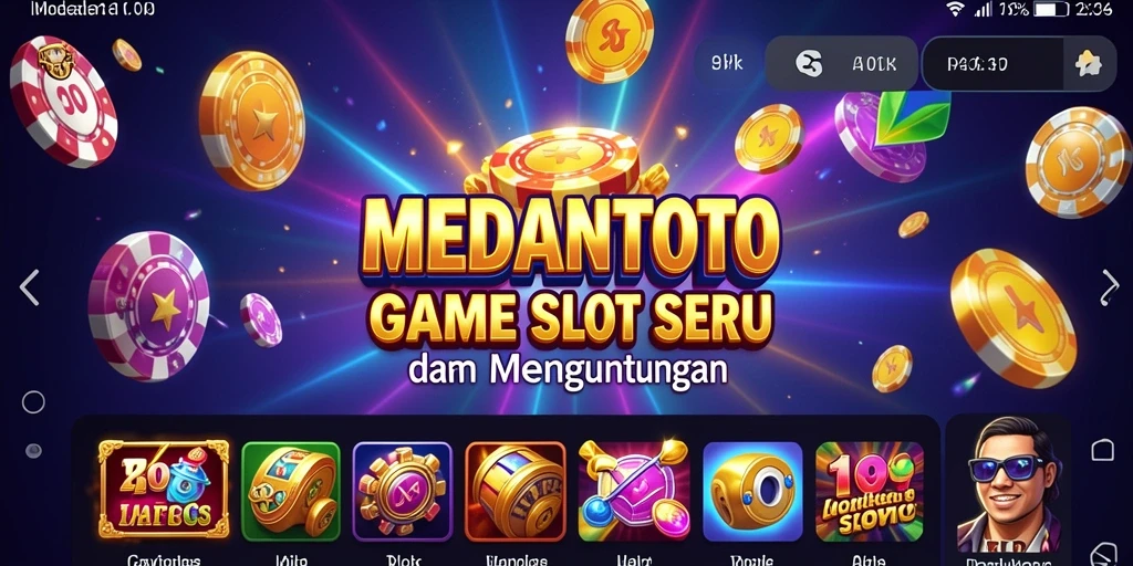 Screenshot MEDANTOTO menunjukkan gameplay Slot yang mendebarkan.