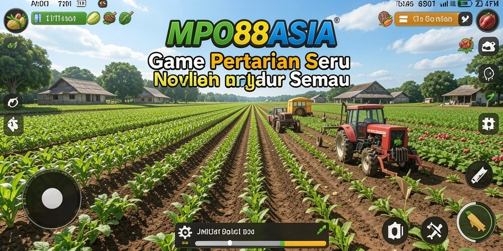 Screenshot MPO88ASIA menampilkan kebun yang subur dengan berbagai tanaman.
