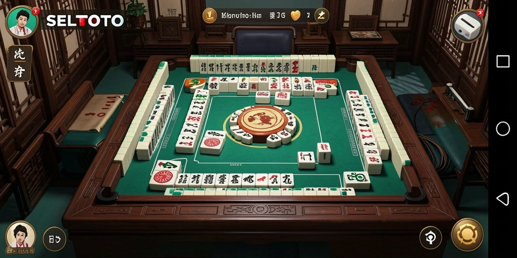 Tampilan game Mahjong yang menarik dan interaktif.