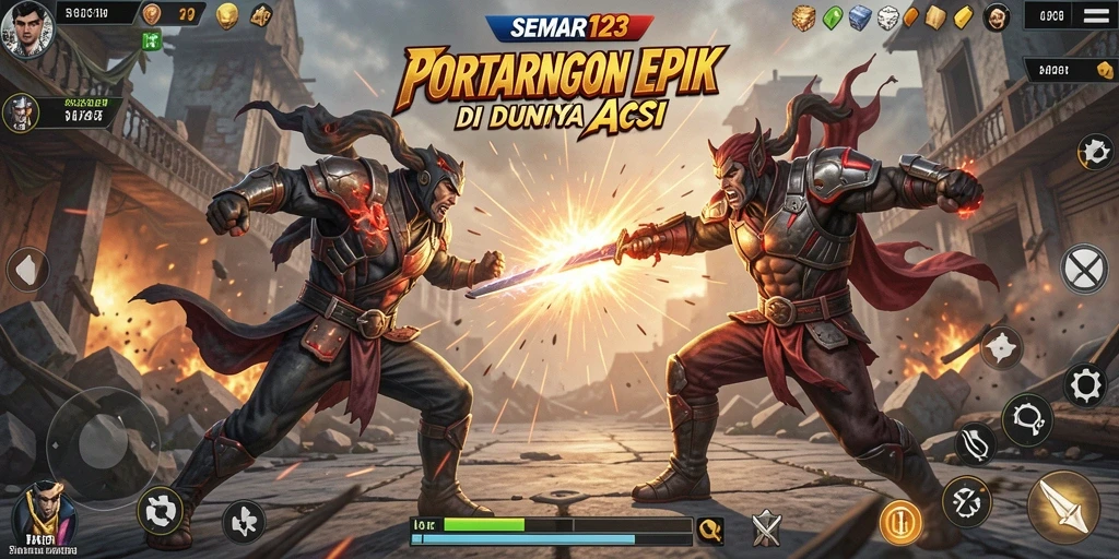 Tampilan penuh aksi dari permainan SEMAR123.