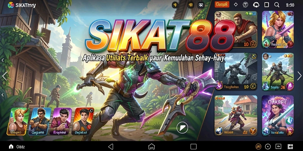 Tampilan antarmuka intuitif dan fitur pengingat SIKAT88