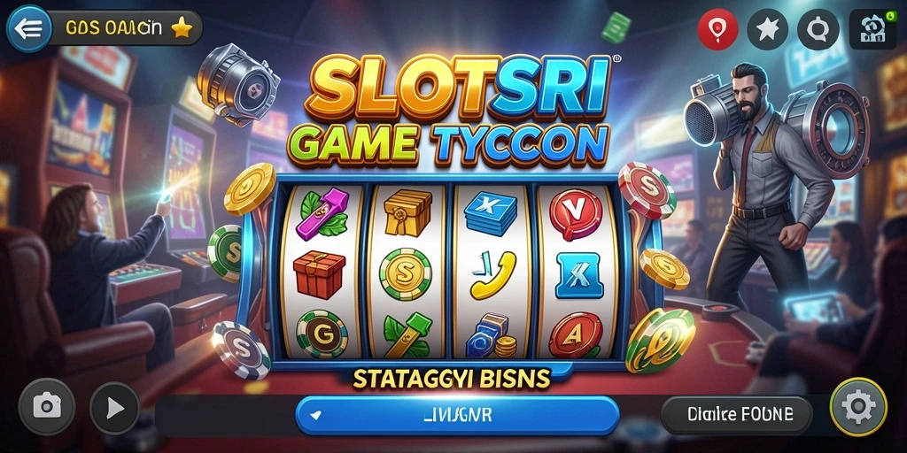 Tampilan gameplay SLOTSRI dengan berbagai mesin slot menarik.