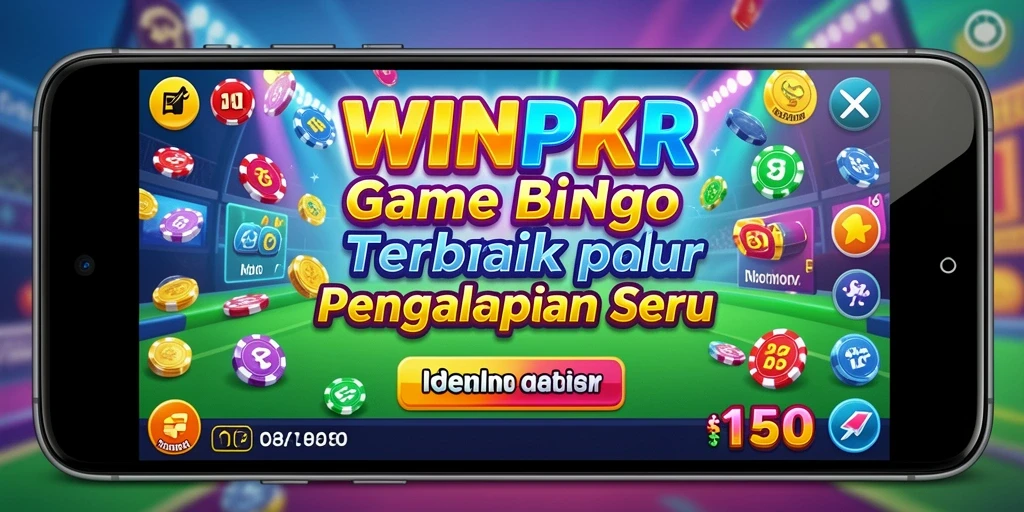 Screenshot gameplay WINPKR menunjukkan keseruan bermain Bingo.